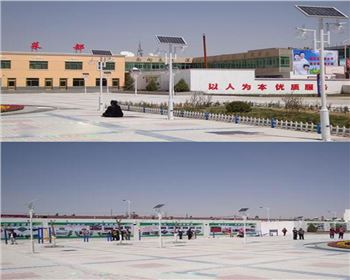 廣場太陽能庭院燈-陜西省榆林市靖邊縣重點鎮文化廣場路燈工程